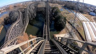 【4K60P】東武動物公園 水上木製コースター レジーナ  Wooden water coaster regina at Saitama Tobu zoo Park [upl. by Ikkaj439]