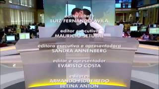 Despedida de Evaristo Costa Rede social e Jornal Hoje  27072017 [upl. by Sillig]