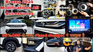 2024 Maruti brezza all AcessoriesBrezza Base to Top Modification Accessories2024 Brezza Modifed [upl. by Adelric]