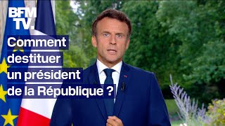 Comment destituer un président de la République [upl. by Saw]