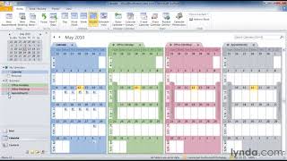 Outlook Tutorial  How to work with multiple calendars [upl. by Minier]