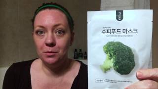 NOHJ Superfood Broccoli Mask DEMO and REVIEW [upl. by Ahseiyn]