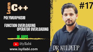 Polymorphism in C Video  17 function overloading  operator overloading c for beginners C [upl. by Tibold]