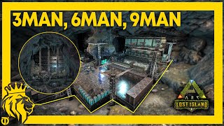 TOP 3 Underwater CAVES W FULL Base Designs on Lost Island  ARK Survival Evolved [upl. by Oliver61]