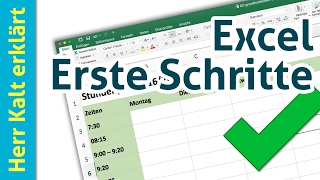 Erste Schritte mit Excel Grundfunktionen verstehen – AnleitungTutorial [upl. by Lockhart]