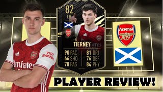 THE SCOTTISH BEAST 🏴󠁧󠁢󠁳󠁣󠁴󠁿🔥 82 INFORM IF TIERNEY PLAYER REVIEW TOTW TIERNEY  FIFA 21 [upl. by Leilah]