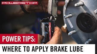 How To Apply Brake Lube  PowerStop [upl. by Oiluj]