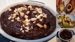 Healthy Chocolate Avocado Mousse  Quick recipe [upl. by Ennywg]