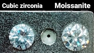 Moissanite vs Cubic zirconia [upl. by Spiro]