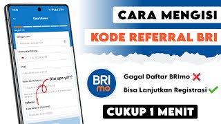 Cara Isi Kode Referral BRImo  Solusi Transaksi Gagal Saat Daftar BRImo [upl. by Leiria]