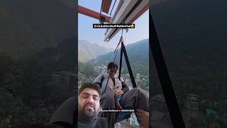 Girl jumping 😱😱😱  travel bungeejump adventure shorts ytshorts [upl. by Gobert]