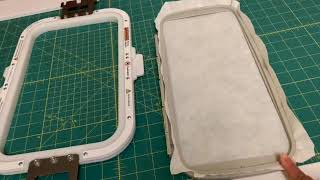 How to use 5x12 Hoop on the Brother SE1900 Using a Repositional Hoop [upl. by Carlita656]