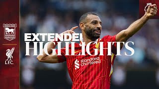 Extended Highlights Ipswich Town 02 Liverpool  Jota amp Salah start Slot era with a win [upl. by Attenyl]