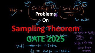 Problems on Sampling Theorem Nyquist Sampling Rate [upl. by Ilram642]