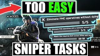 EASILY Complete PVE Sniper Tasks Escape From Tarkov PVE [upl. by Kincaid]