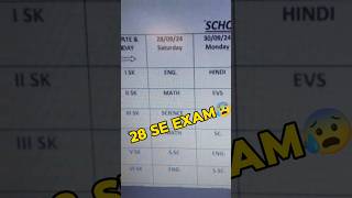 Half yearly exam date sheet 😰aagyi Trying to complete accounts📚🎯 shorts studyvlog studytips [upl. by Ydollem]