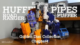 Transformers Kingdom Huffer amp PipesGolden Disc Road Ranger amp Puffer  MrLoubat Review No 37 [upl. by Marwin]