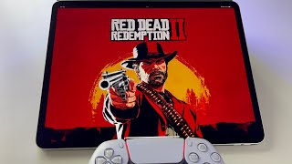 Red Dead Redemption 2 on iPad Pro via Stadia cloud games [upl. by Enneira]