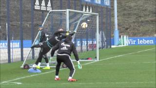 FC Schalke 04 Training 15022016 [upl. by Rehpotsirk]