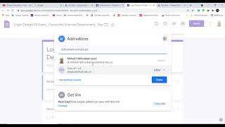 Add and Share your form with Collaborators in Google Forms كيف تعمل كوكل فورم وتحول ملكيته [upl. by Etnahs669]