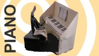 Origami Piano Tutorial [upl. by Kistner]