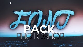 🔥 Font Pack Photoshop FREE Download  Photoshop  FOR 15K Subscribers 🔥 [upl. by Manson]