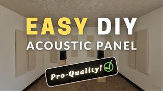 How To Make Acoustic Panels  Simple Acoustic Panel DIY Bass Trap Absorber [upl. by Schubert519]