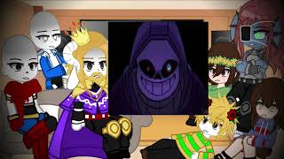 Undertale react to Sans Stronger than you Carbon last breath sans phase 3 Sans AUs Dusttale [upl. by Naitsirc]