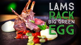 Recept Big Green Egg van gegrild LAMSRACK op de kamado BBQ [upl. by Nafri]