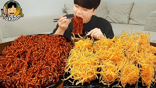 ASMR MUKBANG 직접 만든 양념 치킨먹방 튀김만두 짜파게티 레시피 amp 먹방 FRIED CHICKEN AND BLACK BEAN NOODLES EATING SOUND [upl. by Lawley954]