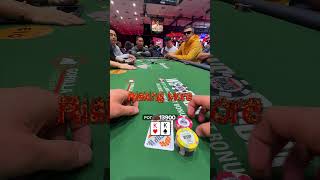 Pocket Kings in the WSOP Main Event poker shorts wsop [upl. by Hahn]