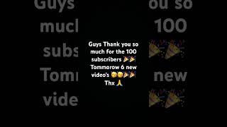 Thank you so much for 100 subscribers 🎉🎉 [upl. by Tneicniv196]