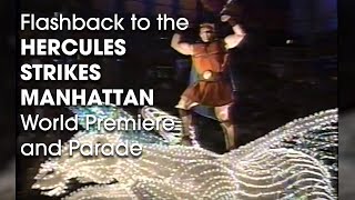 Disneys Hercules Strikes Manhattan Movie Premiere and Parade  June 15 1997 [upl. by Vez]