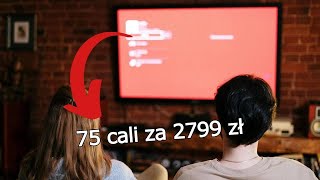 Rewelacyjna oferta Telewizor TCL 75 cali za 2800 zł – czy warto kupić [upl. by Roumell]