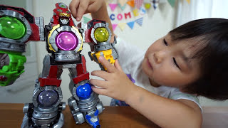 仮面ライダーエグゼイドと宇宙戦隊キュウレンジャー コラボ！エグゼイドキュータマ！ きいちゃんキュータマダンシングも♪ てれびくん [upl. by Dej743]