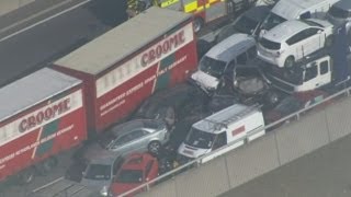 100 car pileup on Sheppey crossing bridge in Kent UK [upl. by Clymer]