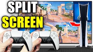 How To Play Fortnite Split Screen On PS5 Pro  Easy Guide [upl. by Yukio]