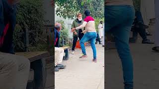 chair throw prank funny pranksterfun prankvideo comedy funnypranksters comedyprank fun [upl. by Aicenev]