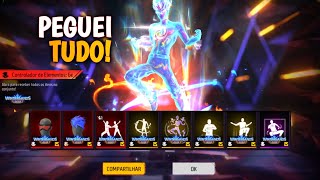 PEGANDO A NOVA SKIN EVOLUTIVA DE NATAL  TORRE DE TOKENS CONTROLADOR DE ELEMENTOS GELO  FREE FIRE [upl. by Kurman]