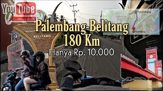 Naik Honda Beat 2019 PalembangBelitang 180 Km  biaya hanya Rp10000 [upl. by Wu]