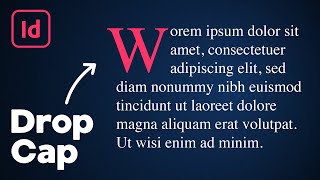 How to Drop Cap in InDesign [upl. by Hoffmann41]