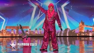 Britains Got Talent 2016 S10E01 Rainbow Elvis Enough Said Full Audition [upl. by Denver]