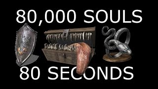 DARK SOULS 3 80000 Souls in 80 Seconds quotCHECK UPDATEDquot Best Soul Farming Method [upl. by Ahter]