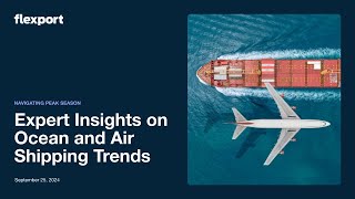 Navigating Peak Season Expert Insights on Ocean and Air Shipping Trends [upl. by Averill]