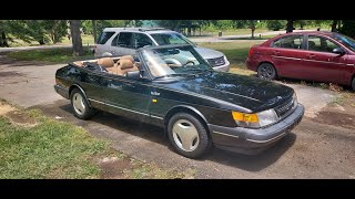 1989 Saab 900 Turbo Convertible Up And Running [upl. by Gibun]