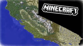 Full California Map in Minecraft [upl. by Zuzana]