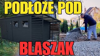 Jak wykonać podłoże pod blaszak  domek narzędziowy  garaż blaszany wiatę garaż blaszak garage [upl. by Indihar763]