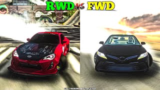 RWD vs FWD Drifting [upl. by Alrick]