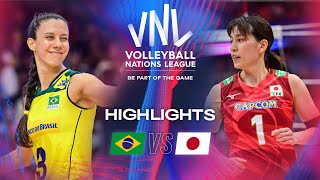 🇧🇷 BRA vs 🇯🇵 JPN  Semi Finals  Highlights  Womens VNL 2024 [upl. by Tahpos]