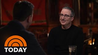 John Oliver reacts to Jon Stewart returning to The Daily Show [upl. by Anaid]